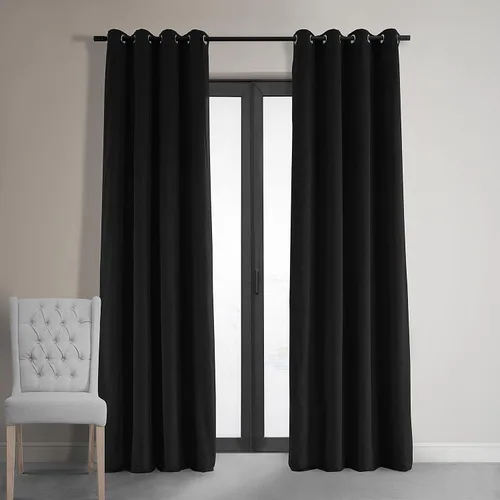 Miniatura 21 de Half Price Drapes VPCH-110602-84-GRBO cortinas oscurecedoras de ojales terciopelo