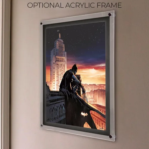 Miniatura 6 de MIGHTYPRINT DC Comics - Batman - Batman - Sunset City - Arte de pared duradero de 17 x 24 pulgadas, no hecho de papel, coleccionable con licencia