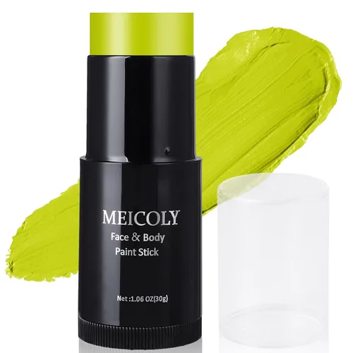 Miniatura 20 de MEICOLY Barra de Pintura Facial y Corporal Naranja (29.99 g), Crema para Cara de Halloween, Efectos Especiales SFX de Calabaza y Tigre, Negro
