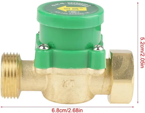 Miniatura 2 de Hilitand Interruptor del sensor de flujo de agua HT-120 AC 220V G3/4"-3/4" Interruptor del sensor de flujo de la bomba de agua del hilo