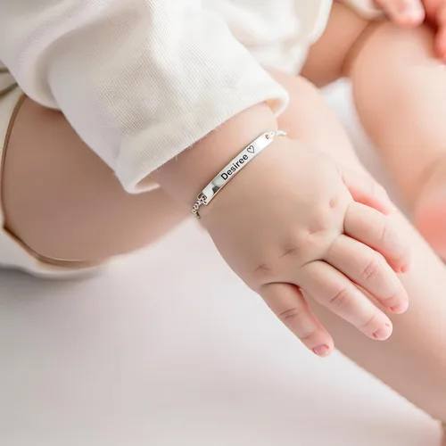 Miniatura 14 de Regalo personalizado Baby Name Bar opciones de joyería