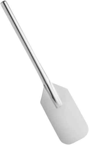 Soro Essentials - Paleta mezcladora de acero inoxidable de 24 pulgadas con mango tubular- Paleta de agitación larga para cocinar en lotes grandes,