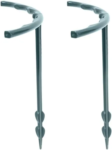 Miniatura 7 de HUFFA 2/4 unids plástico planta soporte pila marco invernadero arreglo semicírculo fijo varilla interior flor planta vid escalada soporte 4 piezas-L