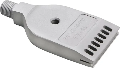 Miniatura 9 de Boquilla plana de acero inoxidable de superficie pulida rosca macho boquilla de gas BSPT de 1/4 pulgadas, cuchillo de aire, boquilla de soplado
