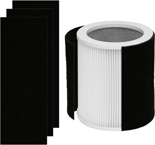 Filtro de repuesto H-HF400-VP, compatible con Hunter H-HF400-VP, H-PF400 y Hunter HP400 purificador de aire cilíndrico de torre, 1 filtro HEPA