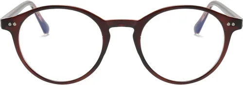 Miniatura 22 de HJSTES Gafas de Luz Azul Vintage para Mujeres y Hombres Redondas que Bloquean la Luz Azul con Marco Grueso TR90