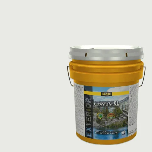 Miniatura 166 de Rodda Paint CASCADIA XL - Pintura e imprimación satinada para exteriores en uno, cuarto de galón, blanco abstracto
