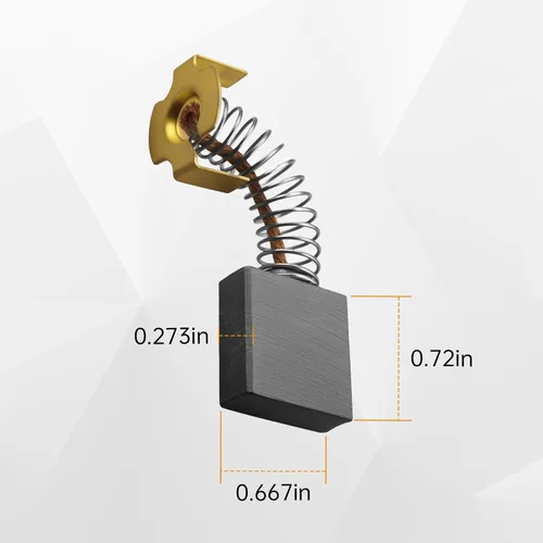 Miniatura 2 de 5140011-85 Cepillos de motor compatibles con la cepilladora Dewalt DW733 DW734 DW735, 5140011-85-2 cepillos de carbono de repuesto para sierra Delta