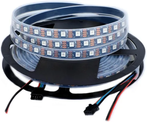 Miniatura 12 de WS2812B - Tira de LED de 12 V WS2815 (WS2812B actualizado) con luz direccionable individualmente, tira de LED programable con conectores JST-SM de 4