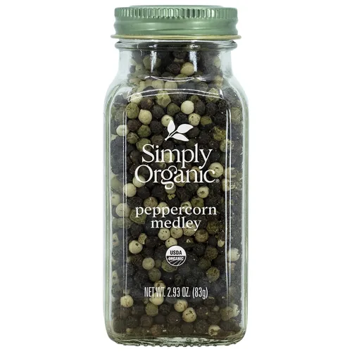Simply Organic Mezcla de pimienta, certificado orgánico | 2.93 oz | Paquete de 4