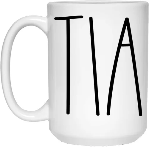 Miniatura 4 de Taza de café Tia, regalos para Navidad, cumpleaños, día de la madre/día del padre, taza de café familiar para Best Tia Ever - 11 onzas