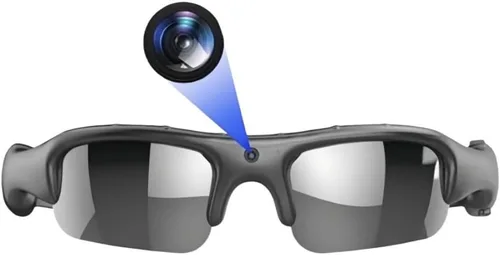 Smart Bike Glasses Cámara HD 1080P WiFi Deportes Gafas con Cámara Video Gafas Video para Hombres/Mujer con 32G TF Tarjeta