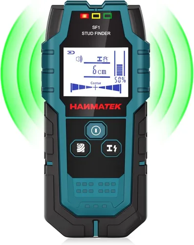 Miniatura 8 de HANMATEK Detector de Pernos de Pared con Sensor Inteligente Pro, Alarma de Audio y Pantalla LCD HD, Herramienta de Detector de Pernos 5 en 1