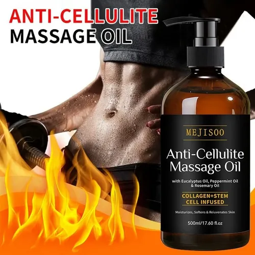 Miniatura 2 de Aceite de masaje anticelulítico, removedor de celulitis para piernas y aceite corporal reafirmante, con ingredientes a base de plantas y fragancia