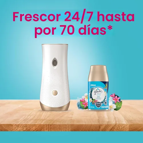 Miniatura 6 de Glade - Repuesto automático de aspersión, ambientador para el hogar y el baño, Aqua Waves, 6.2 oz, 3