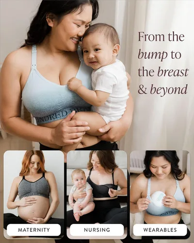 Miniatura 2 de Kindred Bravely Sublime Busty - Brasier deportivo de lactancia y maternidad de bajo impacto para F, G, H, I Cup (terracota ombrado)