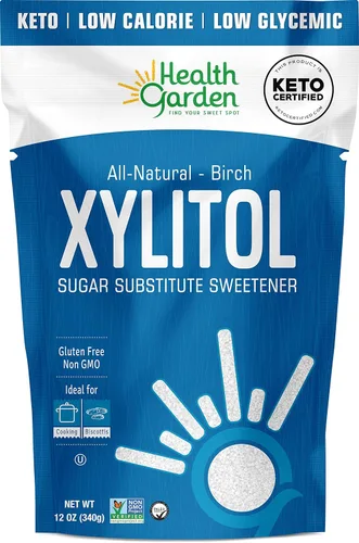 Miniatura 10 de Health Garden Edulcorante de xilitol de abedul, 50 paquetes – Sustituto de azúcar de xilitol 100% derivado de abedul para hornear y café, reemplazo
