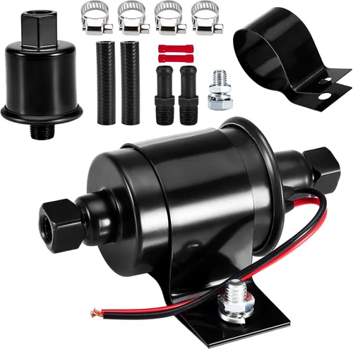 Miniatura 8 de CarBole Bomba de combustible en línea de baja presión de 12V 2-3.5 PSI, bomba eléctrica universal de gasolina y diésel para carburadores, reemplazo