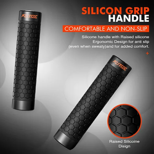 Miniatura 7 de KUTIZE Cuerda de saltar, cuerda de saltar pesada para hombres y mujeres, cuerdas de saltar pesadas ajustables de 1 libra, adecuada para boxeo