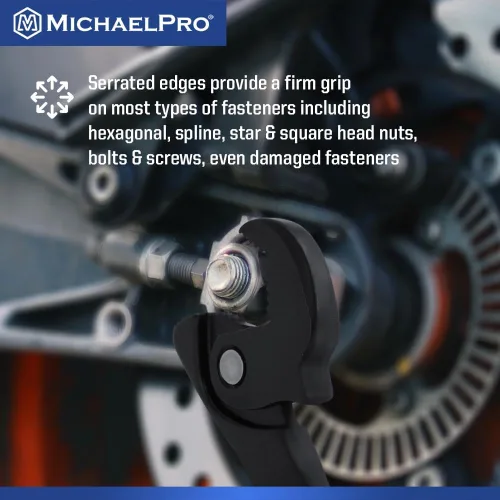 Miniatura 3 de MichaelPro Llave de Ajuste Automático de Tamaño 3/16" a 11/16", "MP001229", "Negro