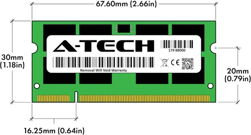 Miniatura 3 de A-Tech 4 GB de RAM para DELL Latitude D630 DDR2 800MHz SODIMM PC2-6400 200-Pin Non-ECC módulo de actualización de memoria