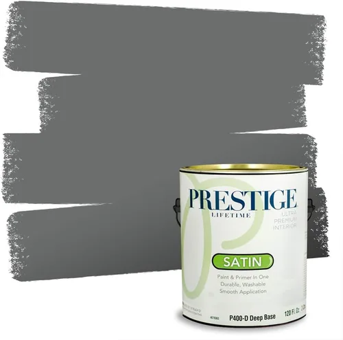 Miniatura 143 de PRESTIGE Paints - Pintura interior e imprimación en uno, 1 galón, cáscara de huevo, pimienta envejecida