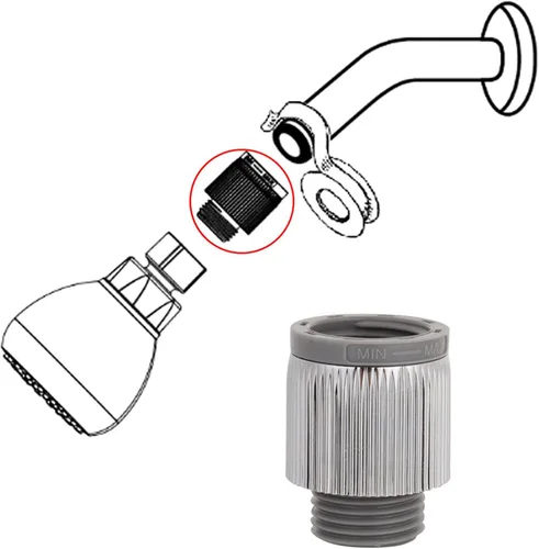 Miniatura 7 de ViaGasaFamido Válvula de control de ducha, regulador de agua atornillado para sistema de goteo y rociado superior, material ABS, 1.6 x 1.0 pulgadas