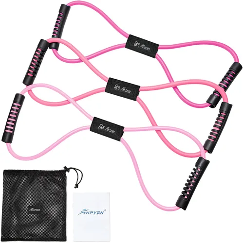 Bandas de resistencia, figura 8 bandas de ejercicio para mujeres y hombres, 8 bandas de resistencia en forma de brazos, expansor de pecho, cuerda de