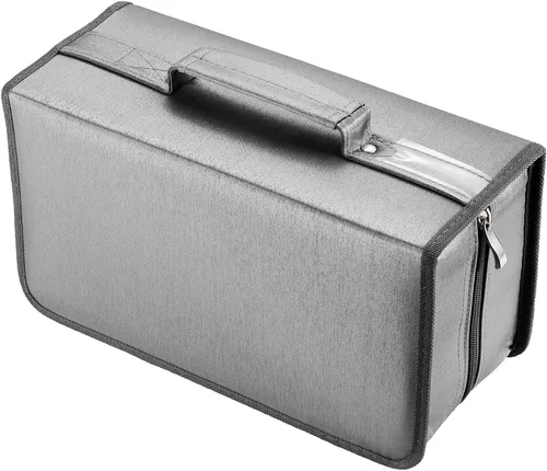 Miniatura 9 de alavisxf xx Funda para CD, funda de nailon para DVD de capacidad 160, soporte para CD, organizador de almacenamiento de discos portátil para el auto