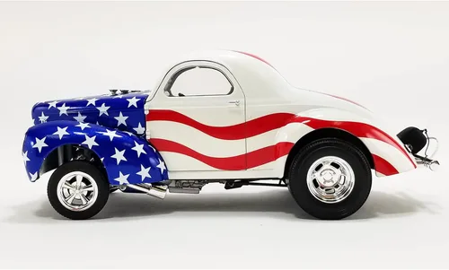 Miniatura 3 de 1940 Gasser Patriot American Flag Livery Edición limitada a 300 piezas en todo el mundo 1/18 Modelo de coche fundido a troquel por Acme A1800923