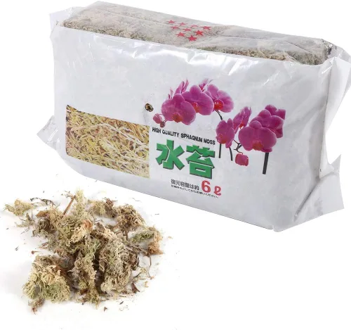 Miniatura 6 de Musgo de esfagno de fibra larga, 6L de mezcla de musgo esfagnum para plantas carnívoras, orquídea Phalaenopsis, sarracenia, trampas para moscas
