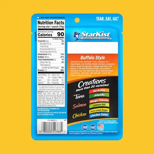 Miniatura 2 de StarKist Chicken Creations BOLD Buffalo Style - Bolsa de 2.6 oz
