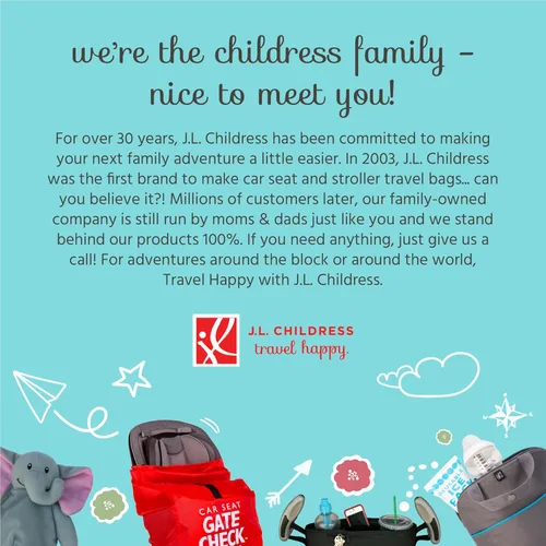 Miniatura 7 de J.L. Childress Funda acolchada para asiento de coche infantil - Bolsa de viaje para avión, se adapta a la mayoría de asientos de bebé e infantil