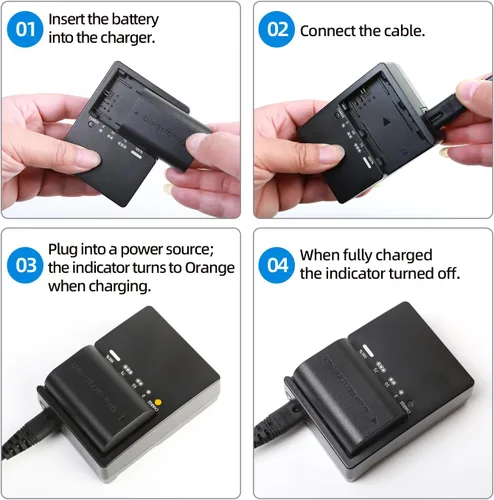 Miniatura 6 de Cargador LP-E6 para LC-E6 LC-E6E LC-E6N LP-E6NH Batería Compatible con Canon EOS R5 R6 6D 7D 5D 5DS 5DS R 60D 60DA 70D 80D 5D Mark III 90D Mark II