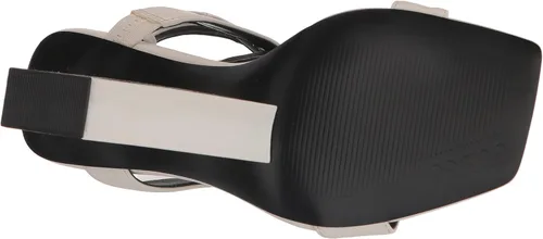Miniatura 4 de Guess Sandalia de tacón Bacio3 para mujer, patente blanca, talla 9