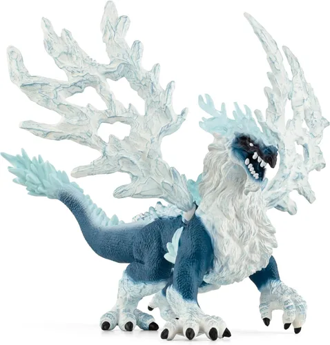 Schleich Eldrador Creatures - Figura de acción de dragón de hielo de 20 cm con alas móviles para niños y niñas - Figuras de criaturas míticas -