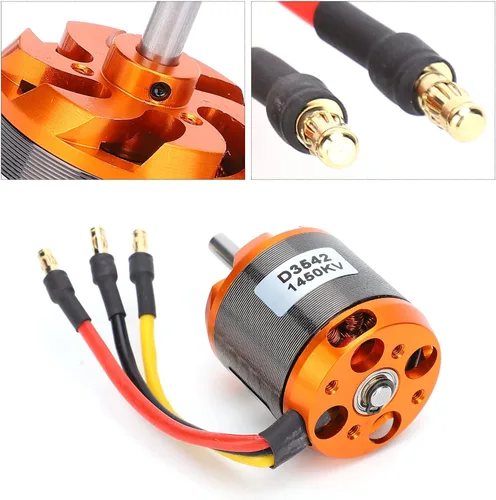Miniatura 4 de Bnineteenteam Motor de avión RC, D3542 Motor sin escobillas 1450KV / 1250KV / 1000KV Motor RC sin escobillas de bajo ruido para aviones RC de ala