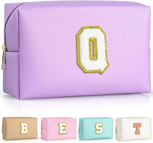 Miniatura 129 de TOPEAST - Bolso de maquillaje para mujer, G Blanco nacarado-rosa