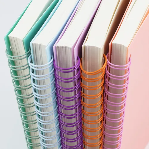 Miniatura 5 de Paquete de 5 cuadernos espiral con líneas para mujeres y hombres, 21 x 14.5 cm / 8.3 x 5.7 pulgadas, 80 hojas/160 páginas, cuaderno de reglas