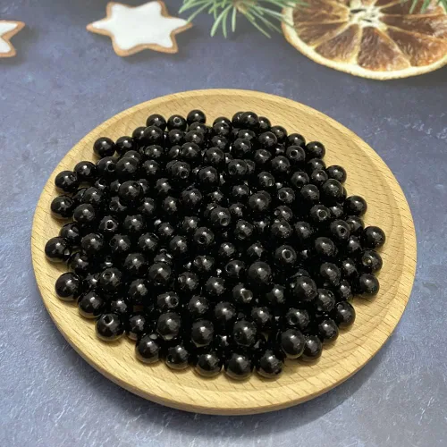 Miniatura 3 de Cuentas de perlas, 300 cuentas para manualidades, perlas sueltas de 0.315 pulgadas (0.315 in), cuentas espaciadoras redondas para aretes, pulseras