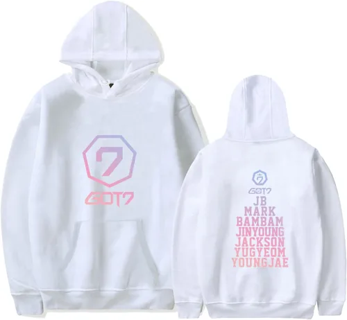 Miniatura 7 de Kpop GOT7 - Sudadera con capucha Bambam JB Jackson Mark Yugyeom Youngjae Negro
