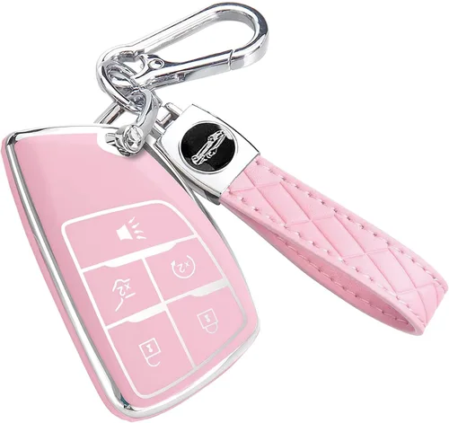 Miniatura 18 de Funda para llavero Chevy con llavero, funda de TPU suave para Colorado Equinox Silverado, para GMC Canyon Sierra Remote Smart Key Holder