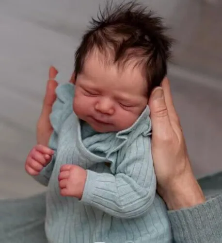 Miniatura 5 de Anano Muñecas Reborn de bebé de 18 Pulgadas, Muñecas recién nacidas realistas, Muñecas de bebé durmiente para niñas que se ven como de la vida real