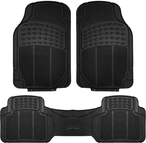 Miniatura 6 de FH Group FH-FB101115 - Funda de asiento de coche con respaldo alto de tela de sarga gris y negra