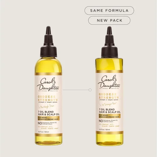 Miniatura 2 de Carol's Daughter Goddess Strength - Juego de 4 productos de tamaño completo para el cuidado del cabello, sin sulfatos, champú, acondicionador