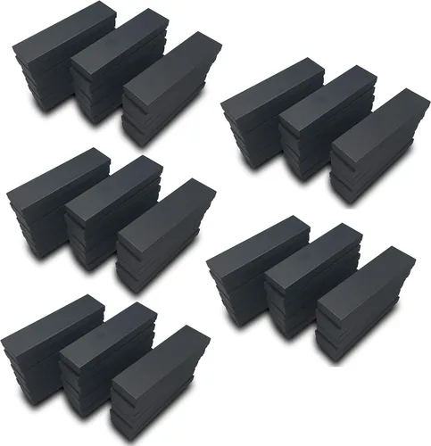 Miniatura 22 de TheDisplayGuys - Paquete de 25 cajas de cartón rellenas de algodón #10 para joyas, color negro mate (1.9 x 1.3 x 0.7 pulgadas), para envío