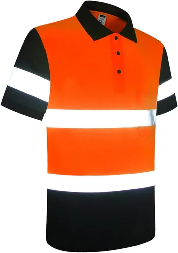 Miniatura 2 de Camisa de seguridad para hombre, camiseta reflectante de alta visibilidad, de secado rápido, transpirable, suave