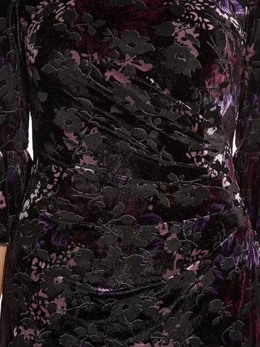 Miniatura 4 de Adrianna Papell Vaina de terciopelo estampado para mujer