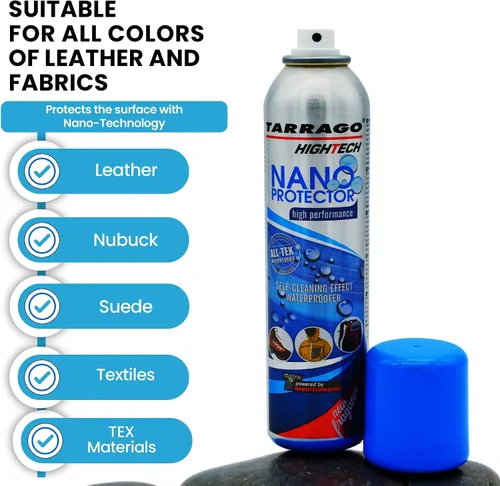 Miniatura 2 de Tarrago Nano Spray protector de zapatos 6.5 onzas Impermeable y repelente de manchas para tenis, gamuza, lona, cuero, tela, nailon, senderismo