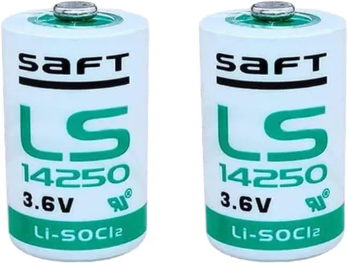 Paquete de 2 baterías de litio LS14250 1/2 AA 3.6V 1200mAh reemplazo para batería LS14250 LS 14250 C de alta capacidad